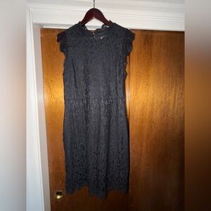 Elegant Black Lace Dress